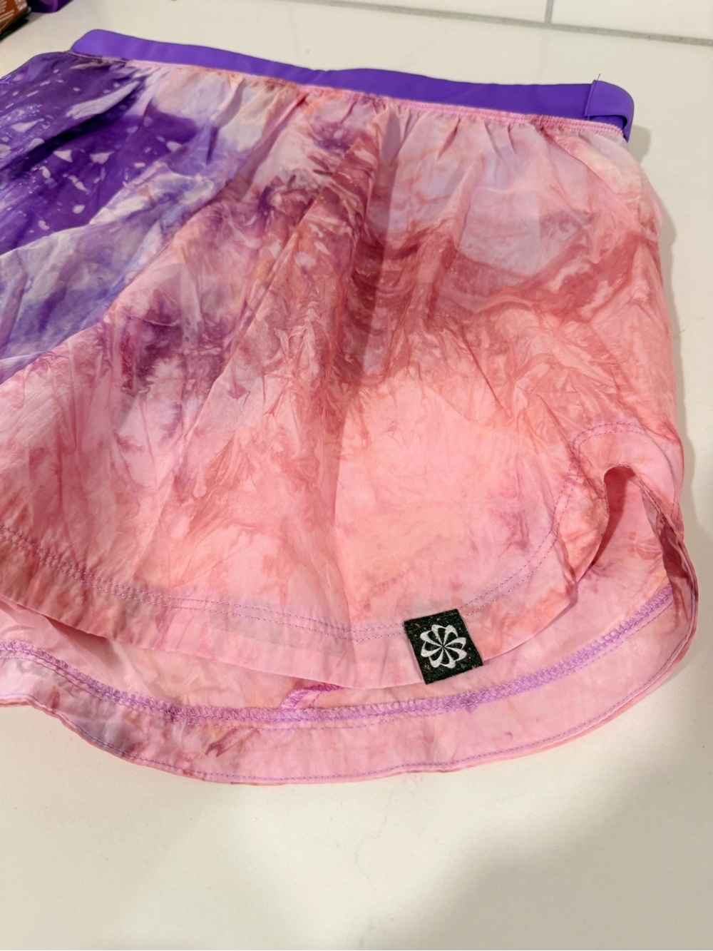 NIKE TRAIL RUNNING SHORTS - Purple Built-In Shorts Athletic Skort